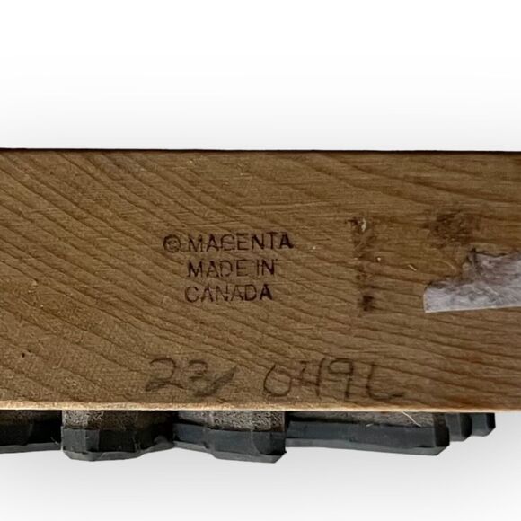 Magenta Sunflower, Sun, Flower With Face Wood & Rubber Stamp - Picture 8 of 9